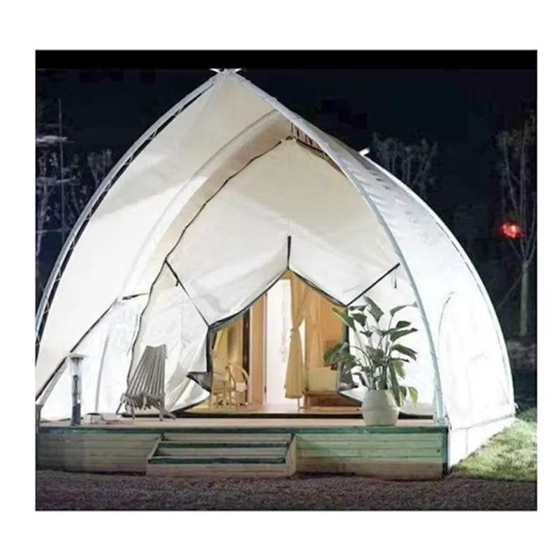 Outdoor Hunting Tent - Large Waterproof Canvas Bell Tent for