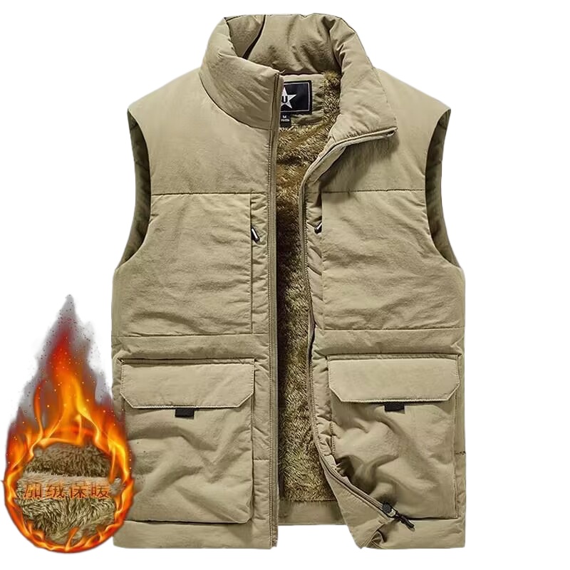 Winter Men's Cargo Hunting Ves - Outdoor Hunting Fleece ulasan dan harga