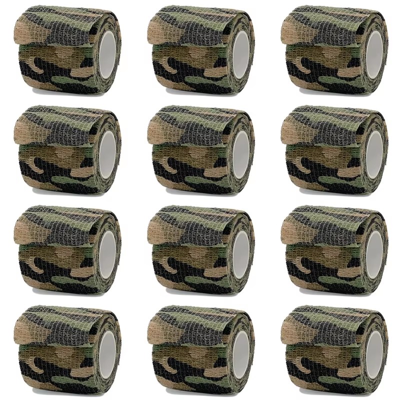 1/6/12Pcs Wetland Camouflage E - Outdoor Hunting Fabric ulasan dan harga