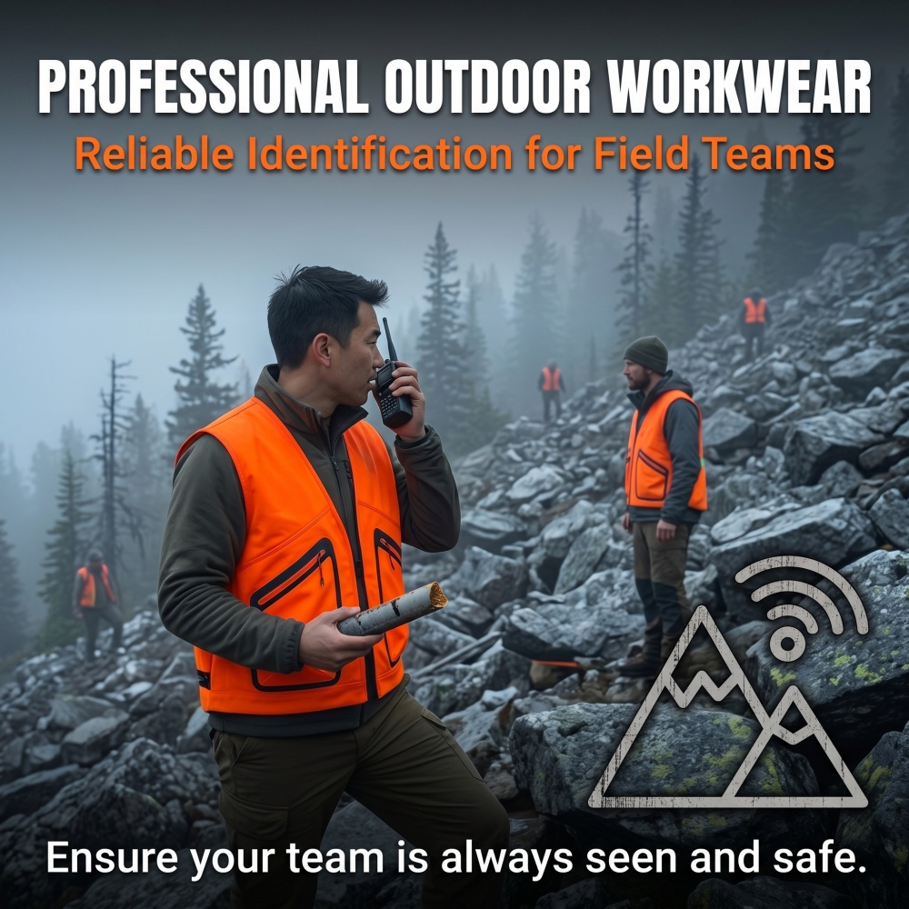Men's Safety Vest for Hunting  - Outdoor Hunting Fleece ulasan dan harga