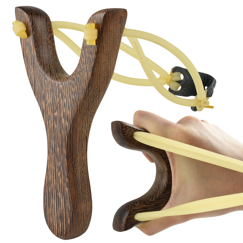 Traditional Wooden Tirachinas  - Outdoor Hunting Launcher ulasan dan harga