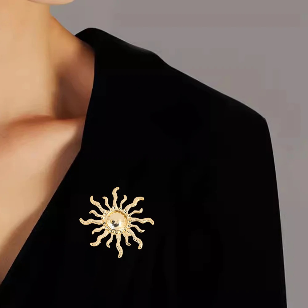 Sunburst Flower Alloy Brooch R - Hunting Outdoor Rug ulasan dan harga