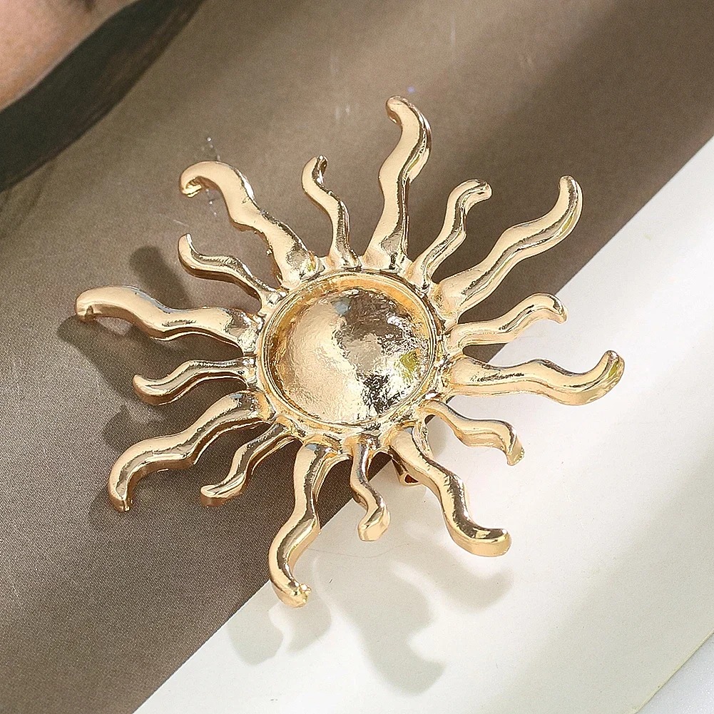 Sunburst Flower Alloy Brooch R - Hunting Outdoor Rug ulasan dan harga
