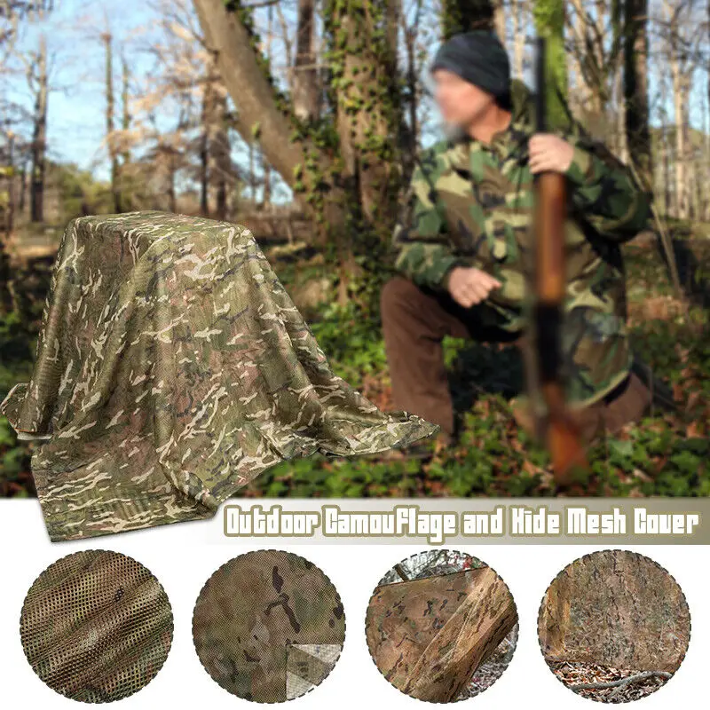 Camouflage Hidden Net Outdoor  - Outdoor Hunting Fabric ulasan dan harga