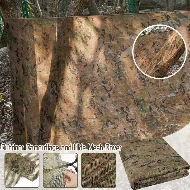 Camouflage Hidden Net Outdoor  - Outdoor Hunting Fabric ulasan dan harga