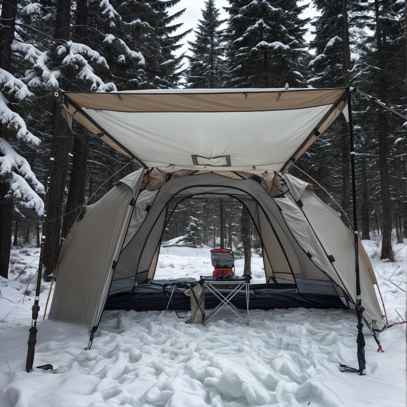 Outdoor Fireproof Hot Tent 2 P - Outdoor Hunting Tent ulasan dan harga