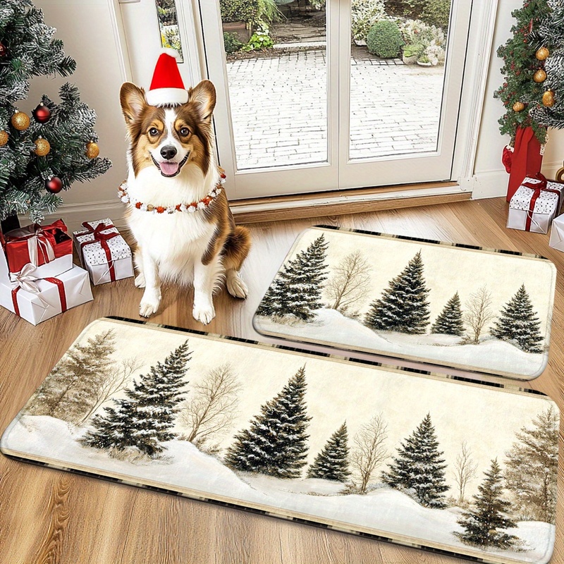 VIKAMA Christmas Carpet Winter - Hunting Outdoor Rug ulasan dan harga