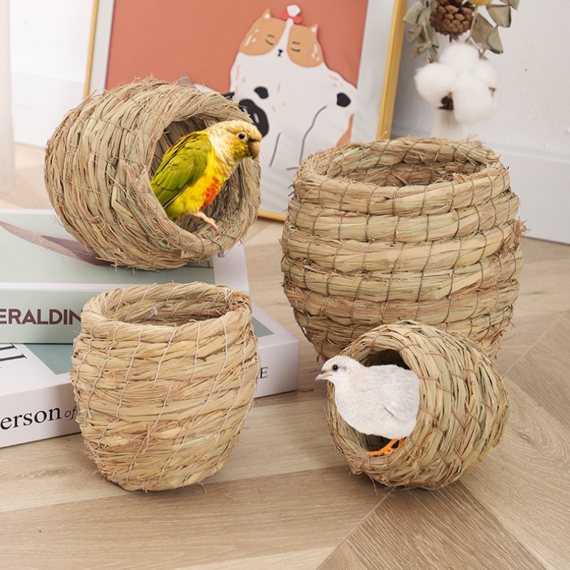 Hand Woven Straw Chicken Nest  - Hunting Quail ulasan dan harga