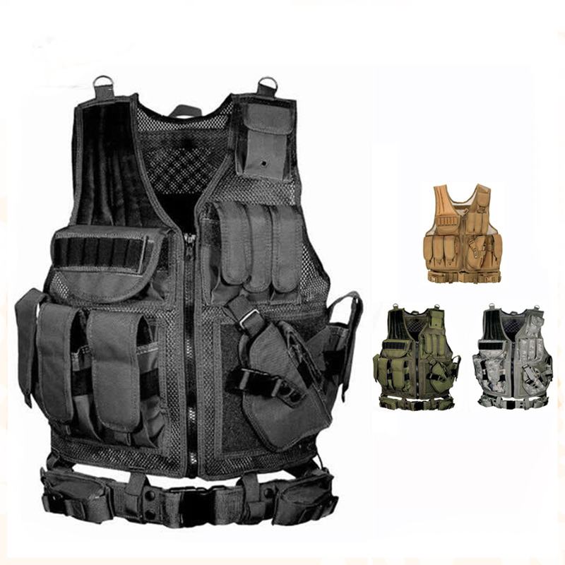 Adjustable Molle Tactical Vest - Outdoor Hunting Fleece ulasan dan harga