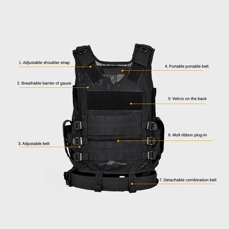 Adjustable Molle Tactical Vest - Outdoor Hunting Fleece ulasan dan harga