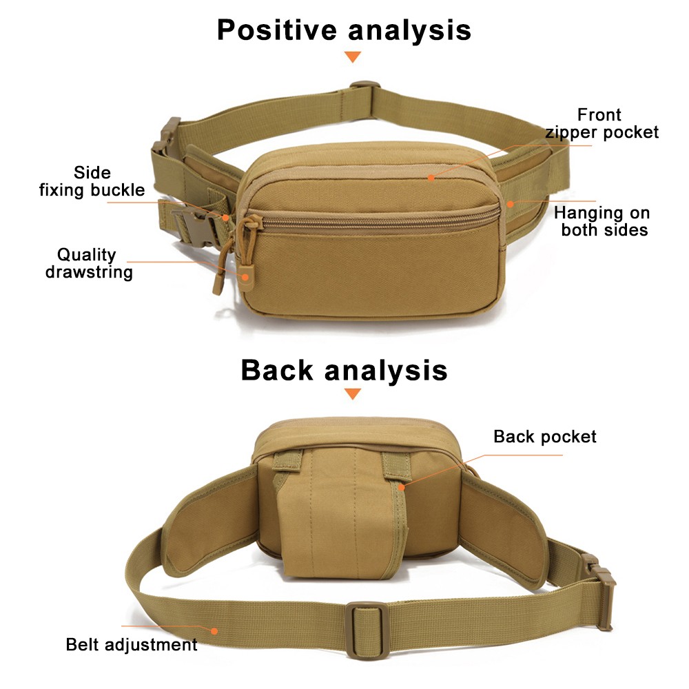 800D Oxford Fabric Fanny Bag T - Outdoor Hunting Fabric ulasan dan harga