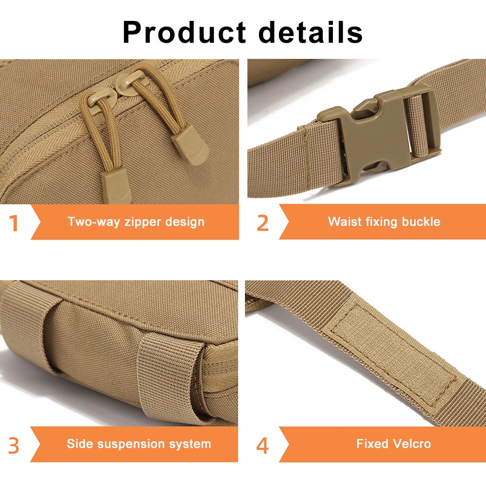 800D Oxford Fabric Fanny Bag T - Outdoor Hunting Fabric ulasan dan harga