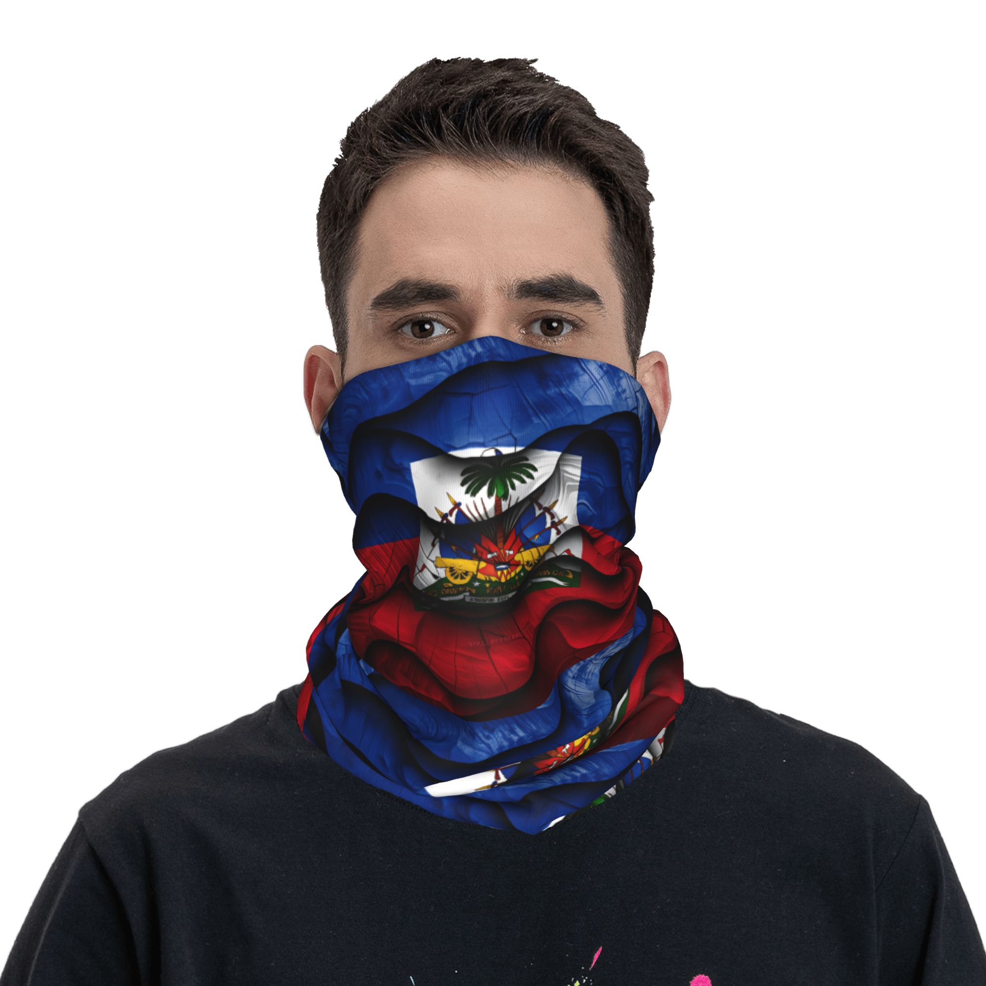 Haiti Flag Balaclava  Hunting  - Outdoor Hunting Prints ulasan dan harga