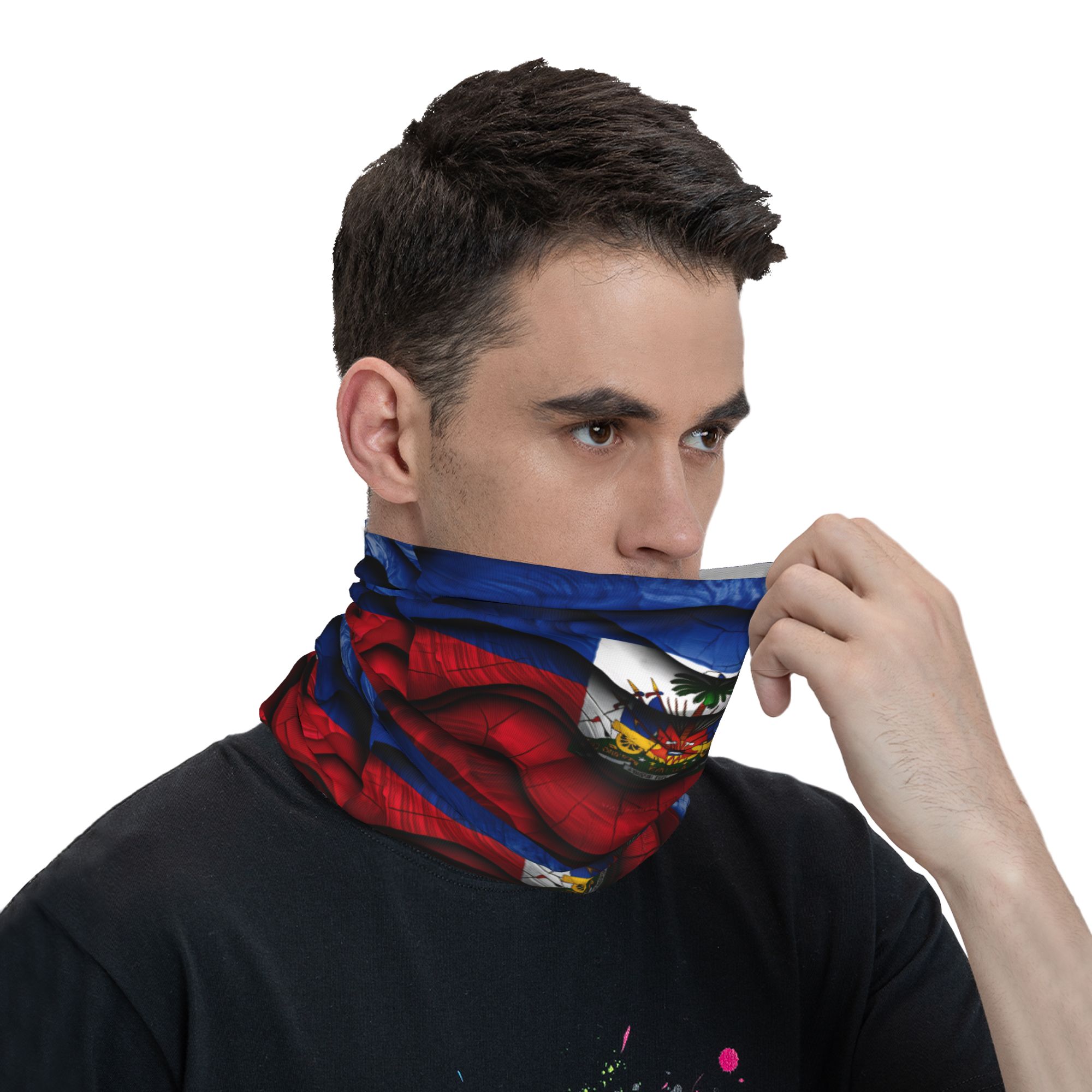 Haiti Flag Balaclava  Hunting  - Outdoor Hunting Prints ulasan dan harga