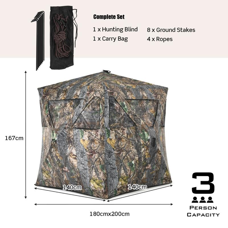 Portable Hunting Blind with Gr - Hunting & Outdoor Supplies ulasan dan harga