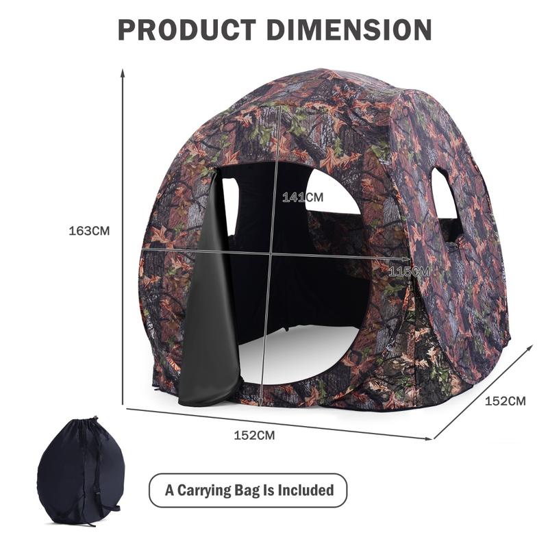 3 Person Pop Up Hunting Tent,  - Hunting & Outdoor Supplies ulasan dan harga