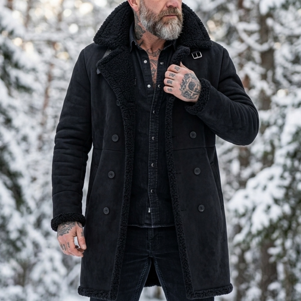 Men's Faux Suede Fur Lined Win - Outdoor Hunting Fleece ulasan dan harga