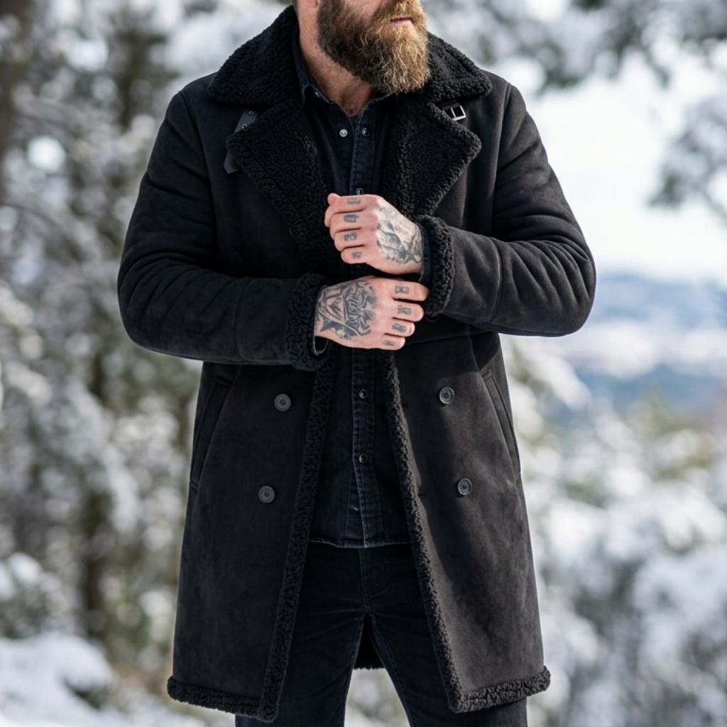 Men's Faux Suede Fur Lined Win - Outdoor Hunting Fleece ulasan dan harga