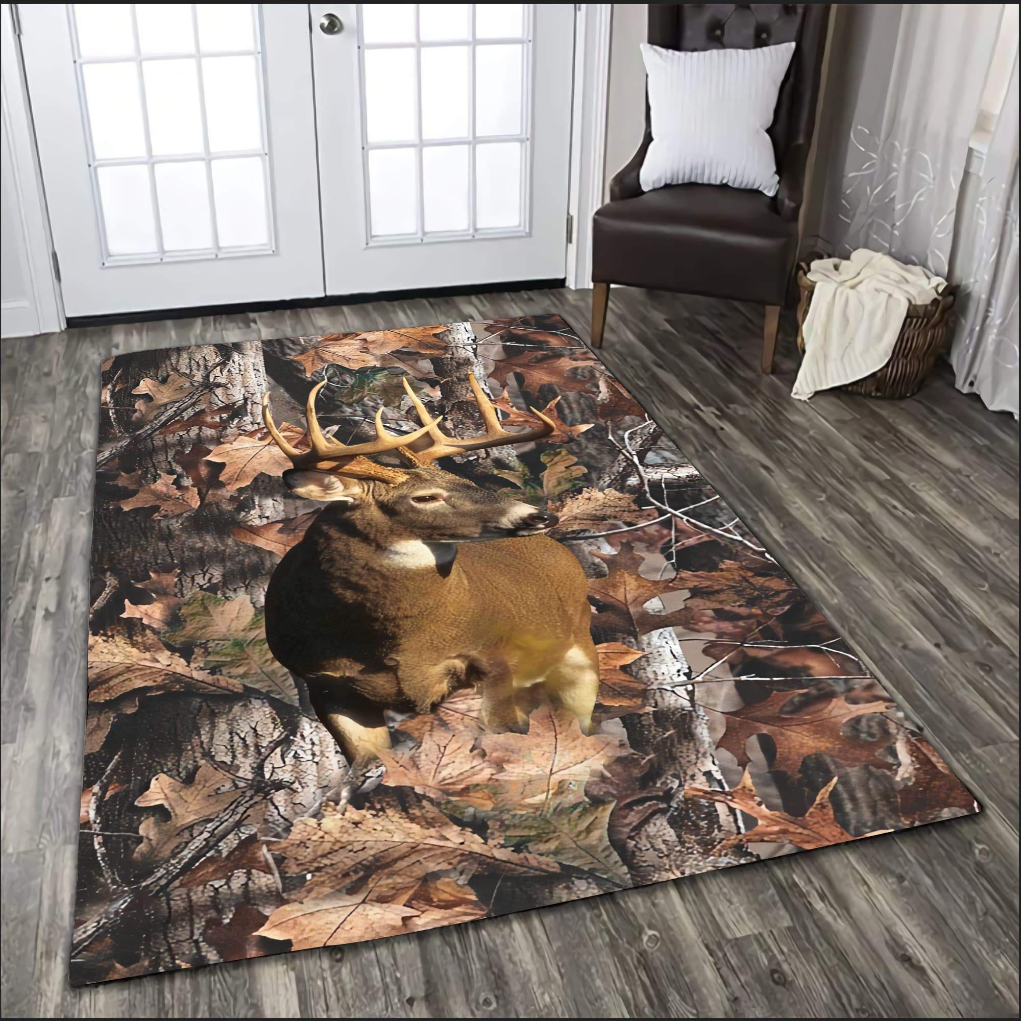 Hunting Deer Lover Newfashion  - Hunting Outdoor Rug ulasan dan harga