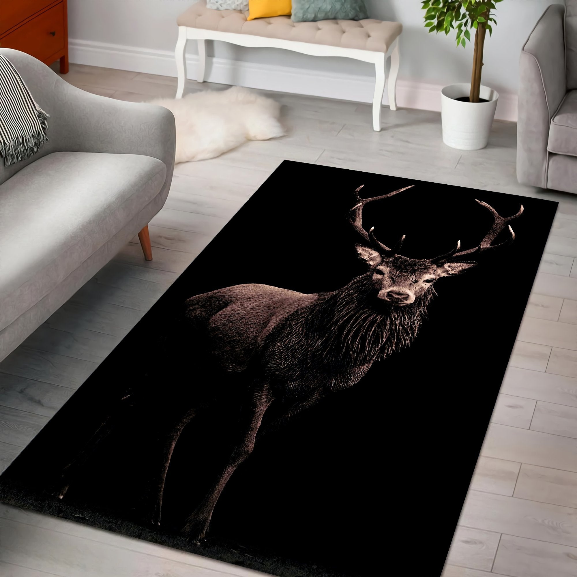 Hunting Deer Lover Newfashion  - Hunting Outdoor Rug ulasan dan harga
