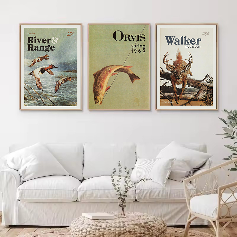 Retro Wildlife Outdoor Hunting - Outdoor Hunting Paintings ulasan dan harga