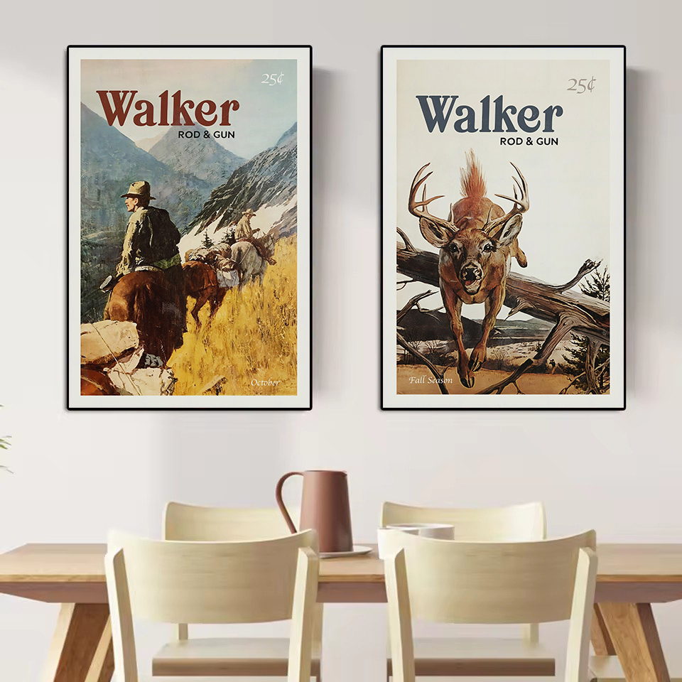 Retro Wildlife Outdoor Hunting - Outdoor Hunting Paintings ulasan dan harga