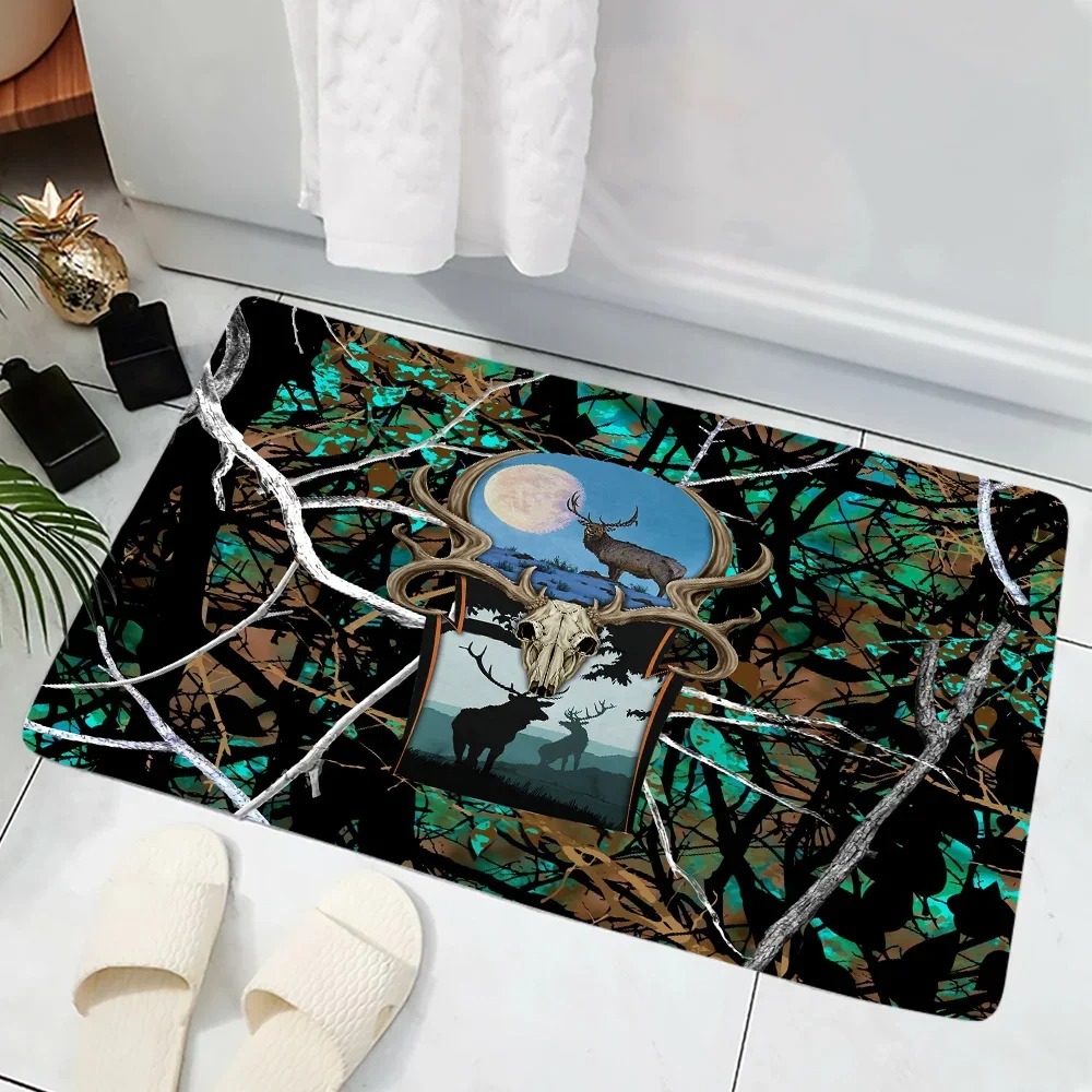 Camouflage Forest Boar Print D - Hunting Outdoor Rug ulasan dan harga