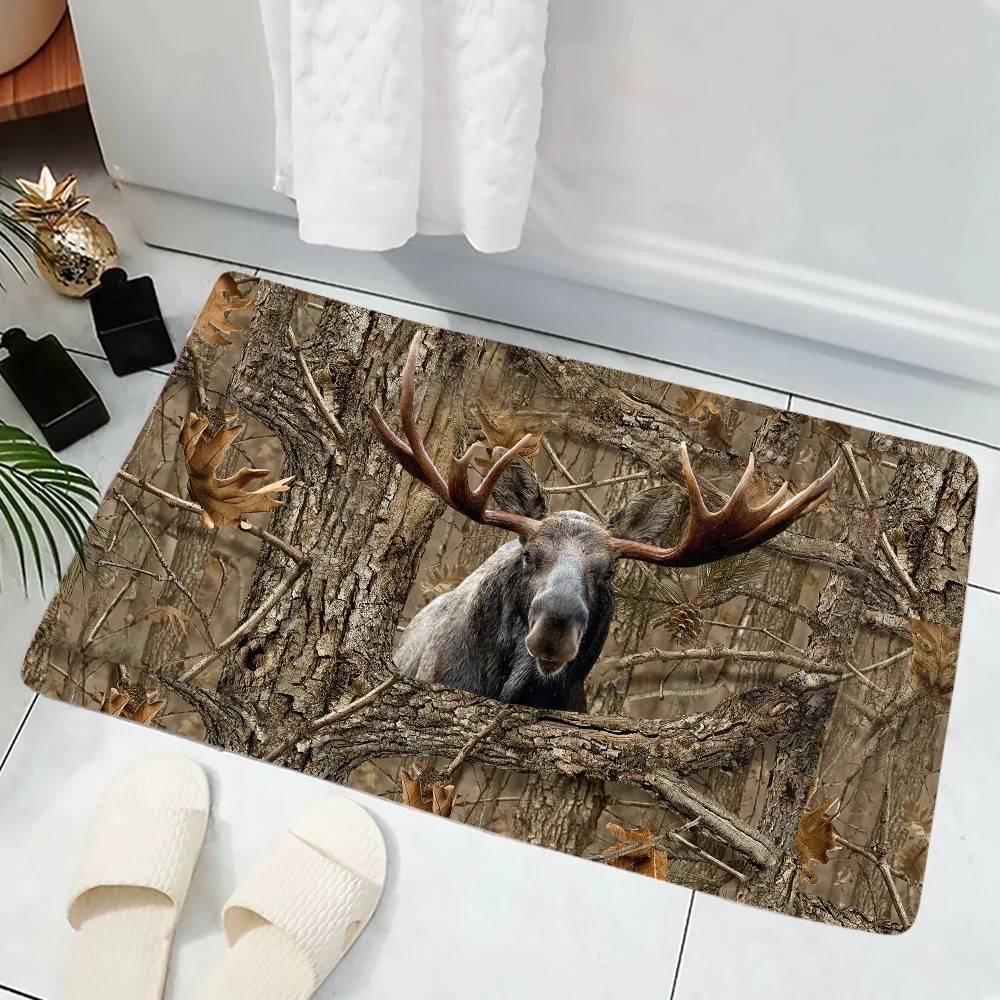 Camouflage Forest Boar Print D - Hunting Outdoor Rug ulasan dan harga
