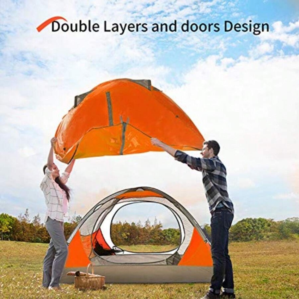 2 4 Person Camping Tent Lightw - Outdoor Hunting Tent ulasan dan harga