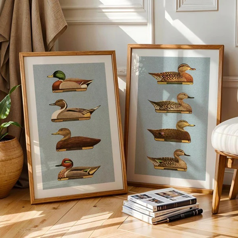 Retro Duck Prints Outdoors Art - Outdoor Hunting Paintings ulasan dan harga