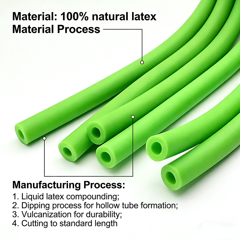 Green Latex Rubber Elastic Hos - Outdoor Hunting Launcher ulasan dan harga