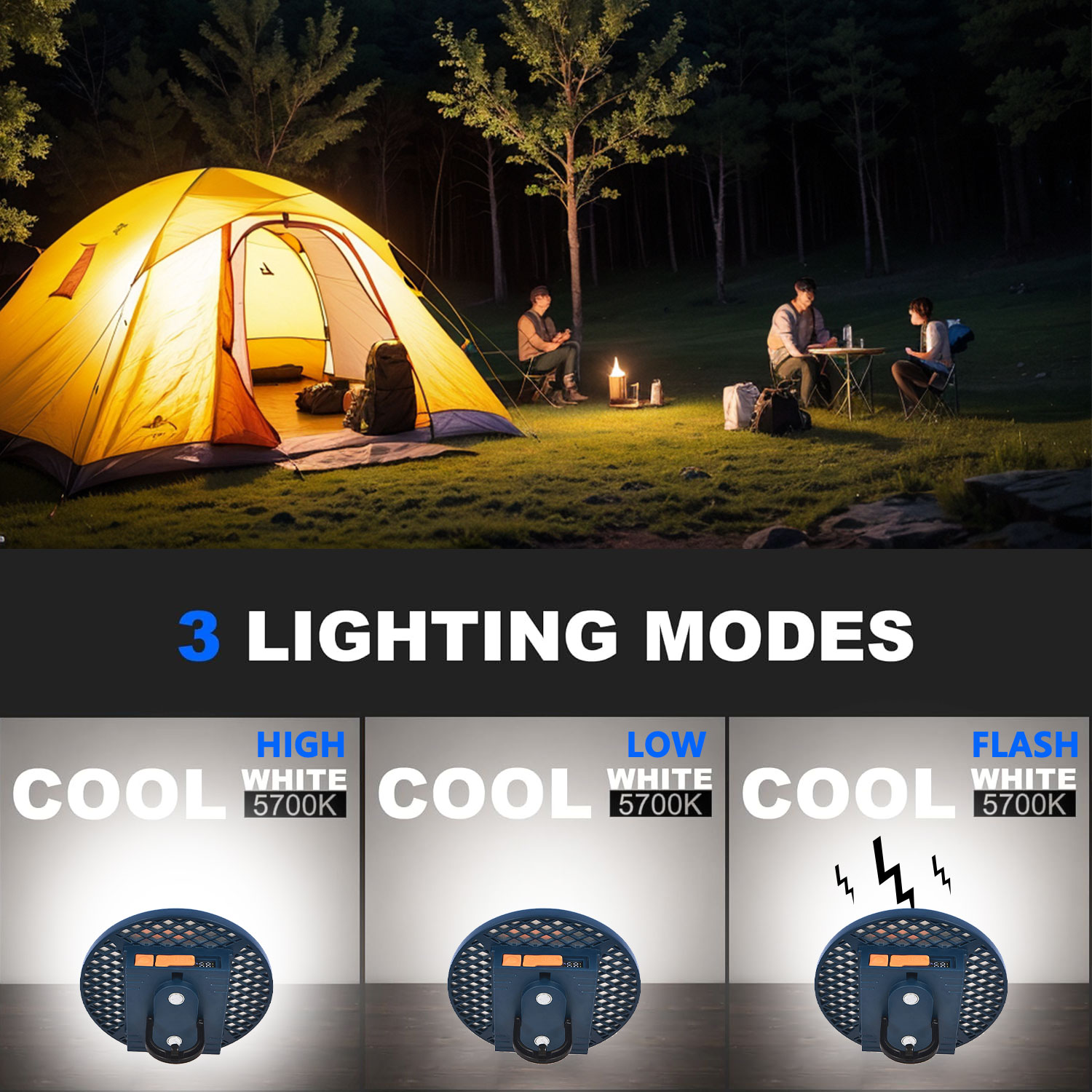 7500mAh Camping Light Recharge - Outdoor Hunting Tent ulasan dan harga