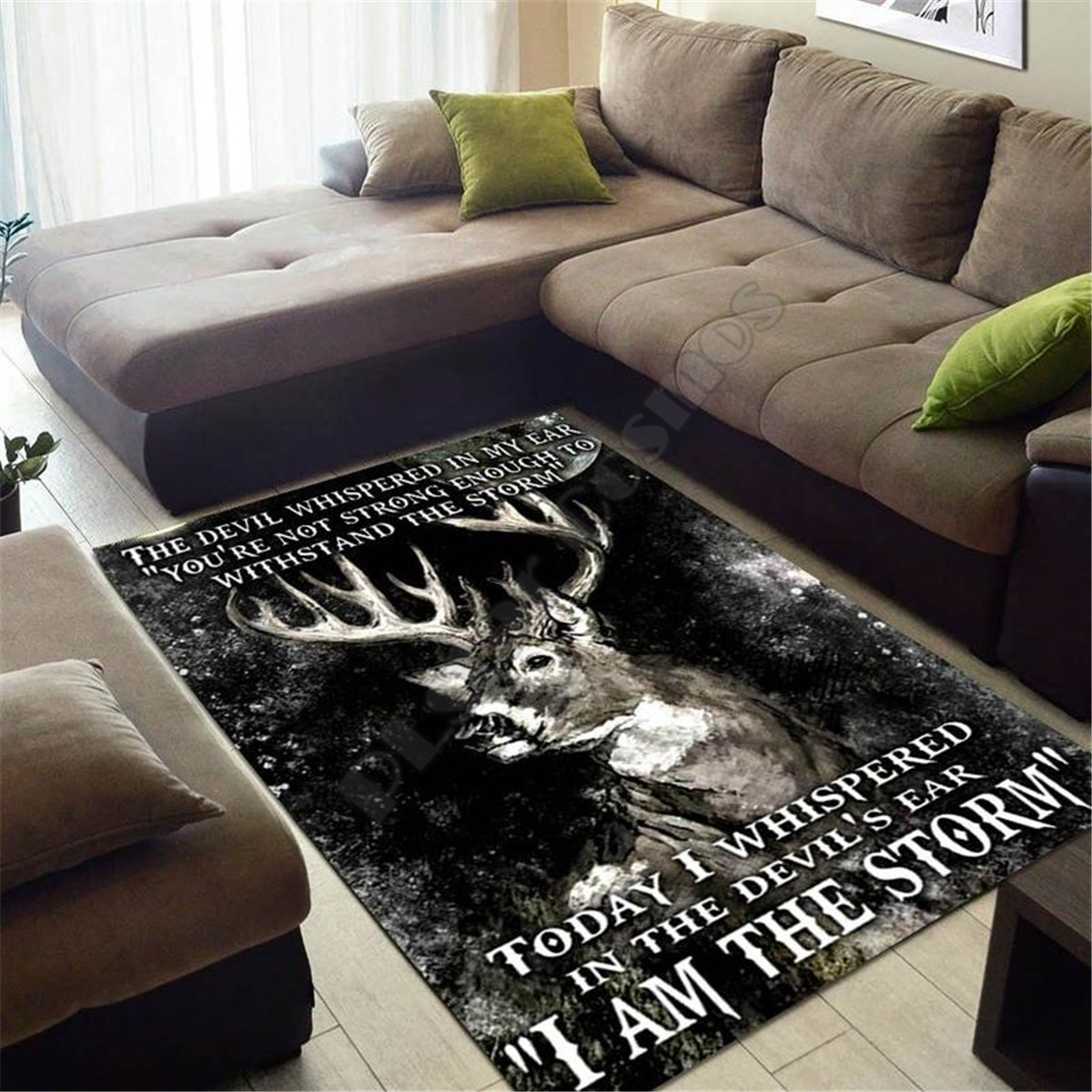 Deer Hunting Area Rug 3d print - Hunting Outdoor Rug ulasan dan harga