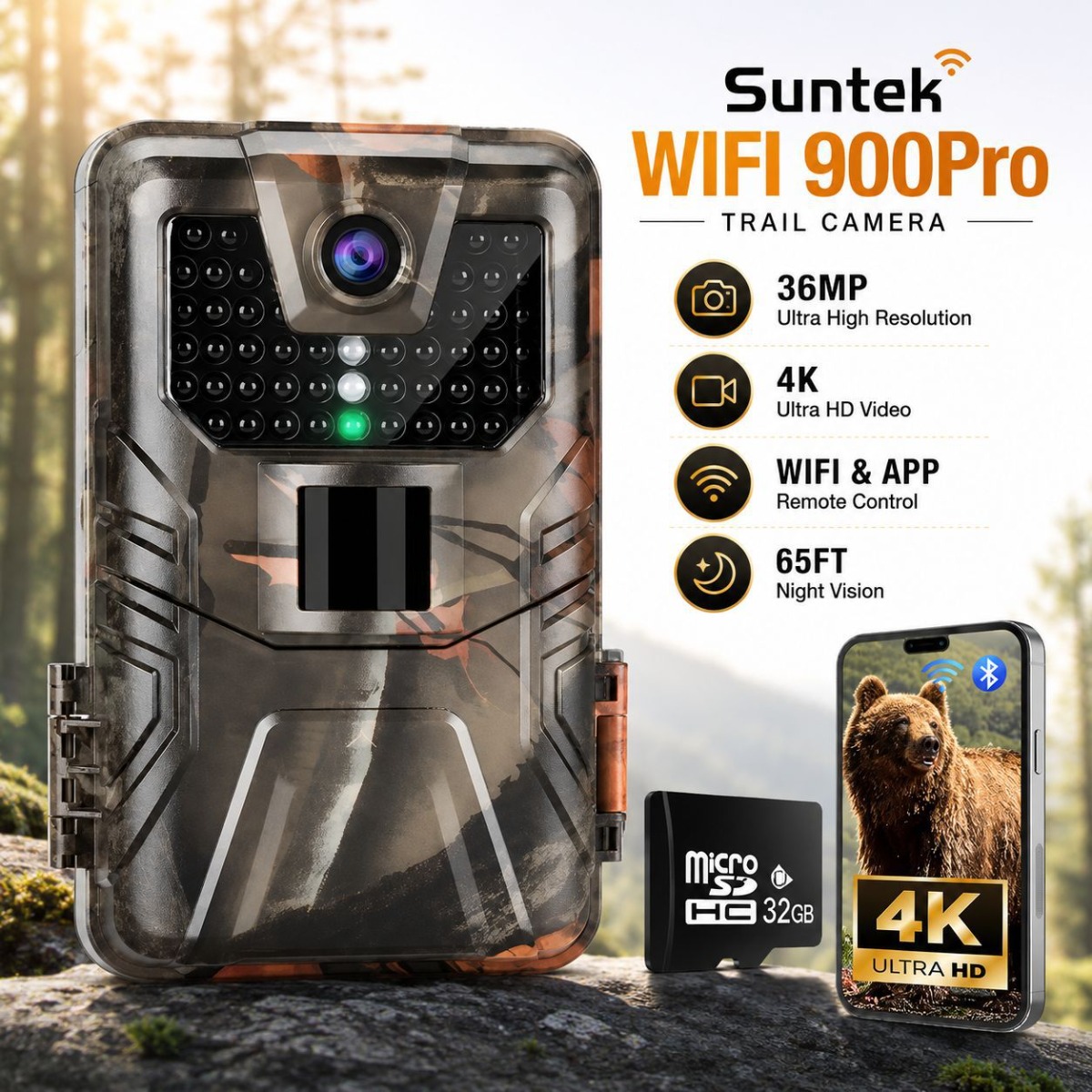 4K Outdoor Wifi Hunting Camera - Outdoor Hunting Camera Wireless ulasan dan harga