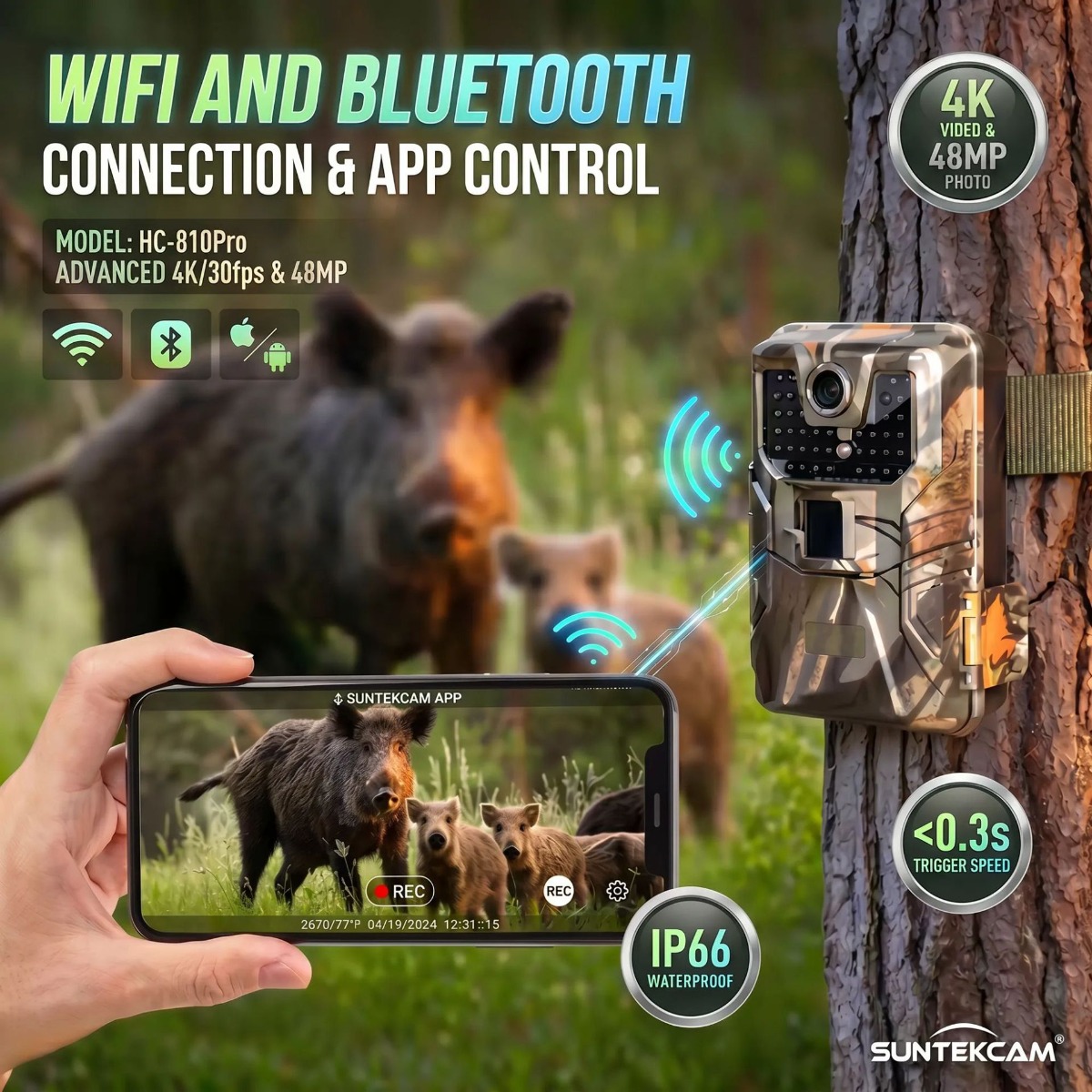 4K Outdoor Wifi Hunting Camera - Outdoor Hunting Camera Wireless ulasan dan harga