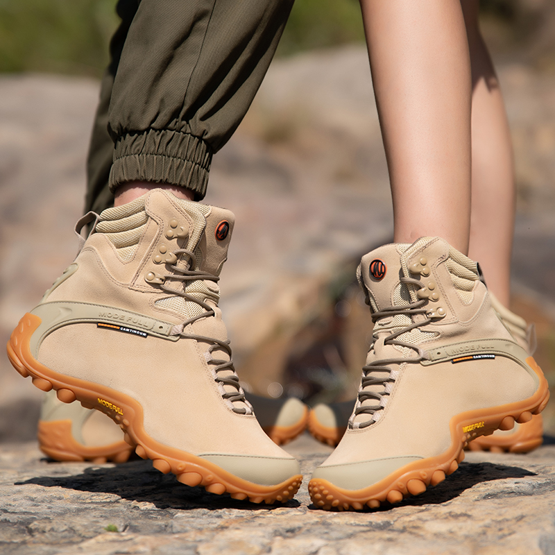 Cow Leather Men Winter Hiking  - Outdoor Hunting Fabric ulasan dan harga