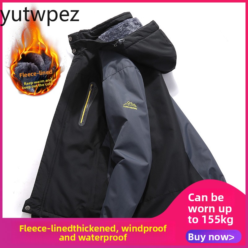 Winter Jacket Men Thick Warm W - Outdoor Hunting Fleece ulasan dan harga